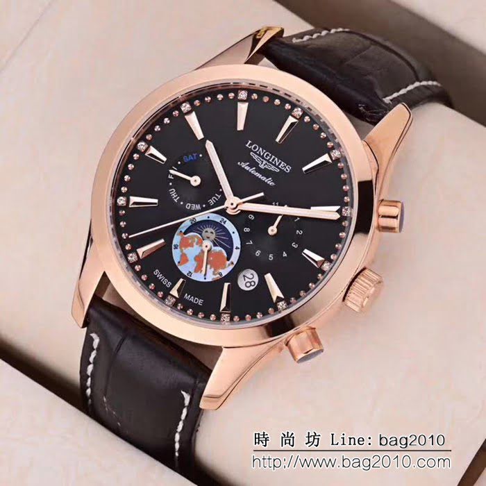 LONGINES浪琴 多功能新款 精品男士腕表 WSS0023